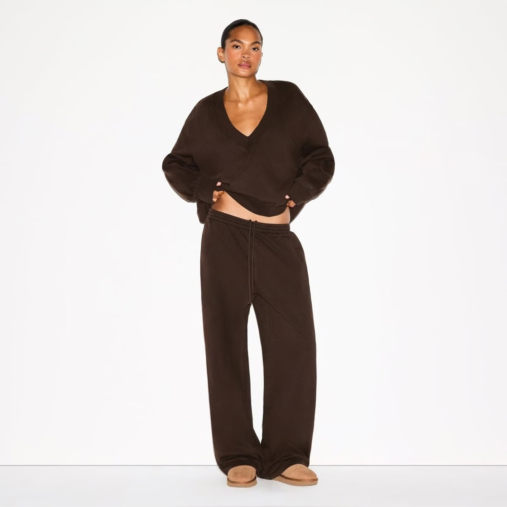 SKIMS Boyfriend Fleece Baggy Sweatpants